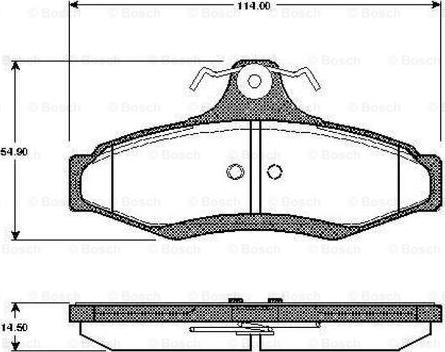 BOSCH 0 986 TB2 762 - Kit pastiglie freno, Freno a disco autozon.pro