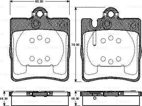 BOSCH 0 986 TB2 788 - Kit pastiglie freno, Freno a disco autozon.pro