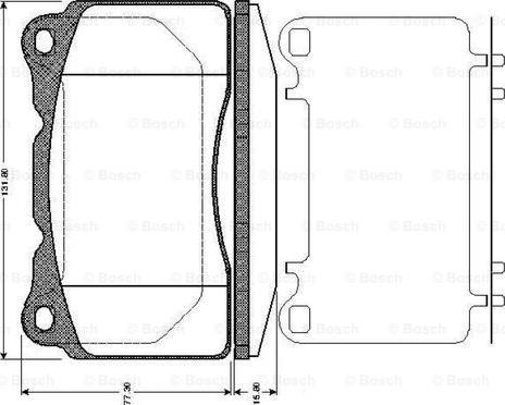 BOSCH 0 986 TB2 770 - Kit pastiglie freno, Freno a disco autozon.pro