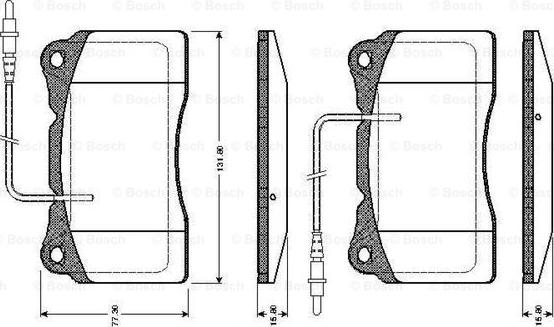 BOSCH 0 986 TB2 771 - Kit pastiglie freno, Freno a disco autozon.pro