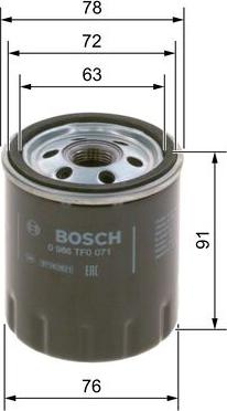 BOSCH 0 986 TF0 071 - Filtro olio autozon.pro