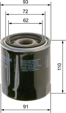 BOSCH 0 986 TF0 072 - Filtro olio autozon.pro