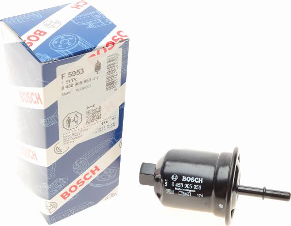 BOSCH 0 450 905 953 - Filtro carburante autozon.pro