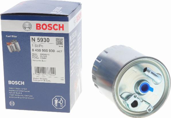 BOSCH 0 450 905 930 - Filtro carburante autozon.pro