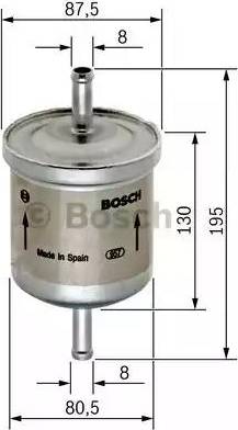 BOSCH 0 450 905 195 - Filtro carburante autozon.pro