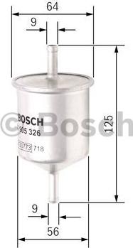 BOSCH 0 450 905 326 - Filtro carburante autozon.pro