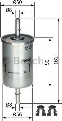 BOSCH 0 450 905 273 - Filtro carburante autozon.pro