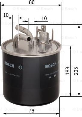 BOSCH 0 450 906 459 - Filtro carburante autozon.pro