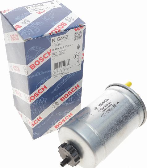 BOSCH 0 450 906 452 - Filtro carburante autozon.pro