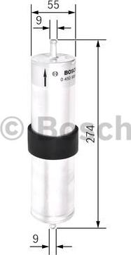 BOSCH 0 450 906 462 - Filtro carburante autozon.pro