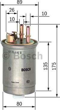 BOSCH 0 450 906 357 - Filtro carburante autozon.pro