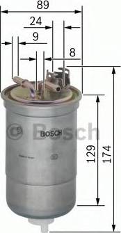 BOSCH 0 450 906 318 - Filtro carburante autozon.pro