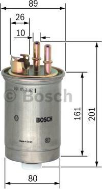 BOSCH 0 450 906 376 - Filtro carburante autozon.pro