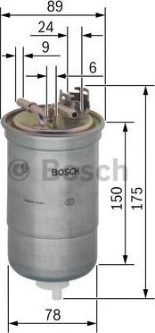 BOSCH 0 450 906 267 - Filtro carburante autozon.pro