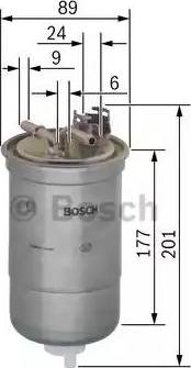 BOSCH 0 450 906 281 - Filtro carburante autozon.pro