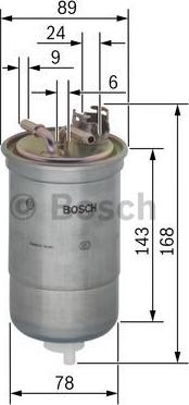 BOSCH 0 450 906 274 - Filtro carburante autozon.pro