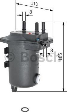 BOSCH 0 450 907 012 - Filtro carburante autozon.pro