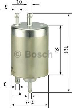 BOSCH 0 450 915 001 - Filtro carburante autozon.pro