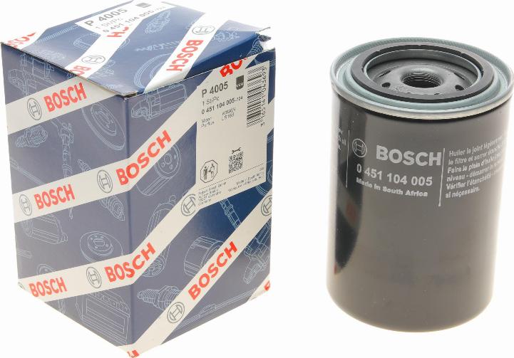 BOSCH 0 451 104 005 - Filtro olio autozon.pro