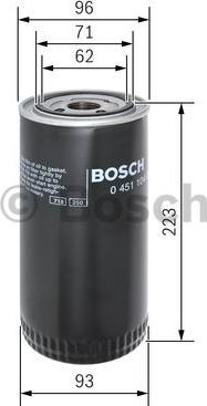 BOSCH 0 451 104 015 - Filtro olio autozon.pro