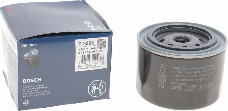 BOSCH 0 451 103 093 - Filtro olio autozon.pro