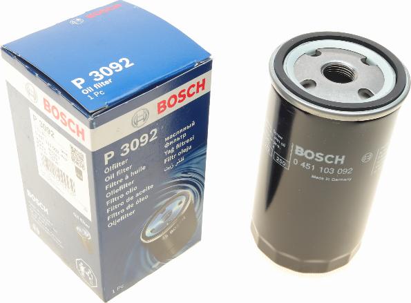 BOSCH 0 451 103 092 - Filtro olio autozon.pro