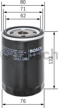 BOSCH 0 451 103 086 - Filtro olio autozon.pro