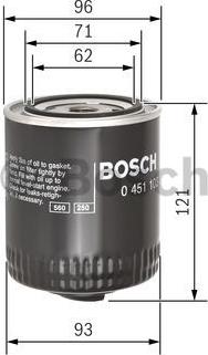 BOSCH 0 451 103 028 - Filtro olio autozon.pro