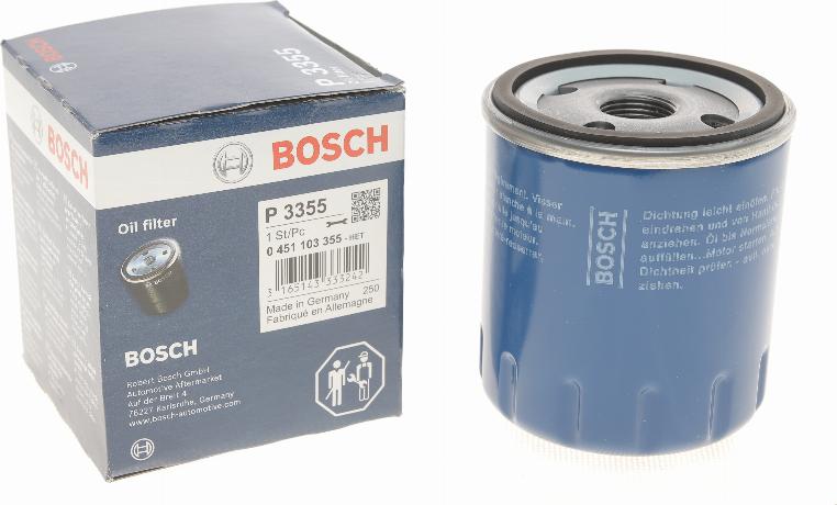 BOSCH 0 451 103 355 - Filtro olio autozon.pro