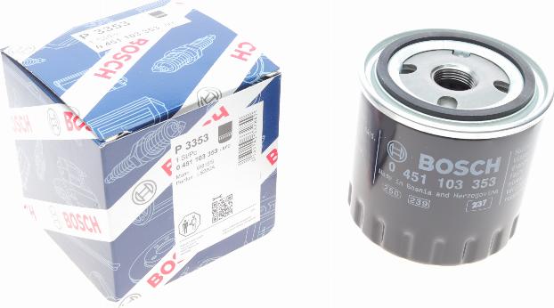 BOSCH 0 451 103 353 - Filtro olio autozon.pro