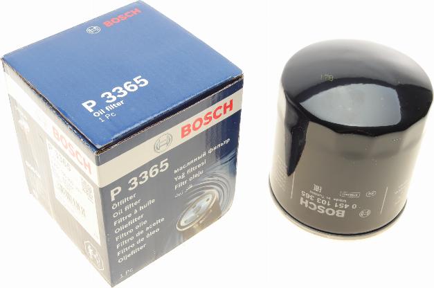 BOSCH 0 451 103 365 - Filtro olio autozon.pro