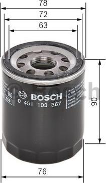 BOSCH 0 451 103 367 - Filtro olio autozon.pro