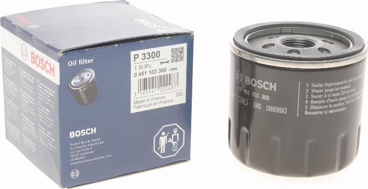 BOSCH 0 451 103 300 - Filtro olio autozon.pro