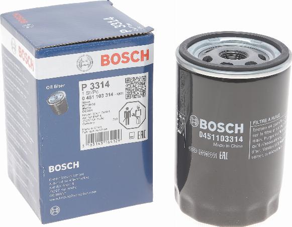 BOSCH 0 451 103 314 - Filtro olio autozon.pro