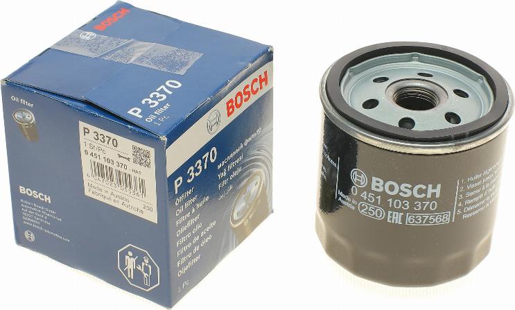 BOSCH 0 451 103 370 - Filtro olio autozon.pro