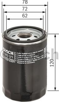 BOSCH 0 451 103 371 - Filtro olio autozon.pro