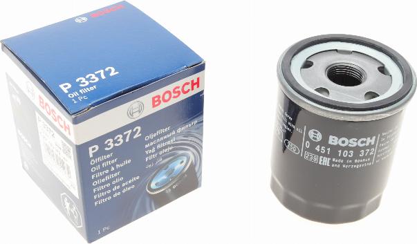 BOSCH 0 451 103 372 - Filtro olio autozon.pro