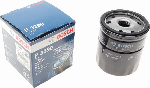 BOSCH 0 451 103 299 - Filtro olio autozon.pro