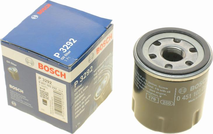 BOSCH 0 451 103 292 - Filtro olio autozon.pro