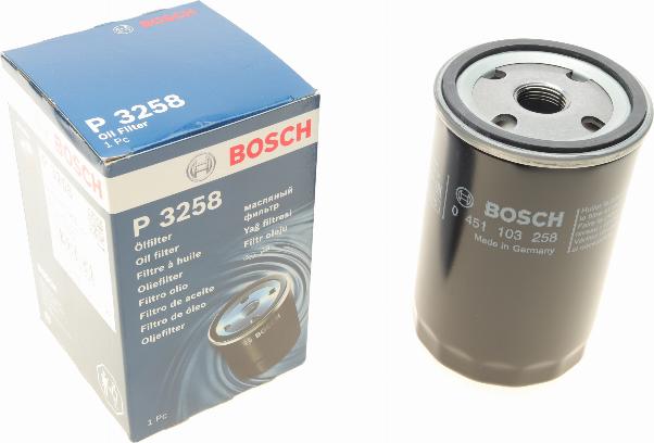 BOSCH 0 451 103 258 - Filtro olio autozon.pro