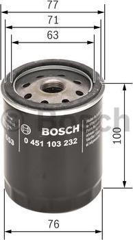 BOSCH 0 451 103 232 - Filtro olio autozon.pro