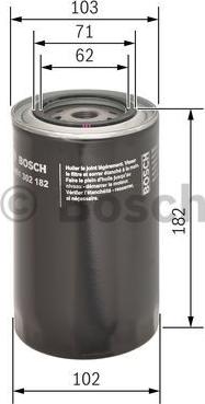 BOSCH 0 451 302 182 - Filtro olio autozon.pro