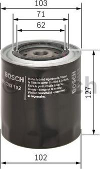 BOSCH 0 451 203 152 - Filtro olio autozon.pro