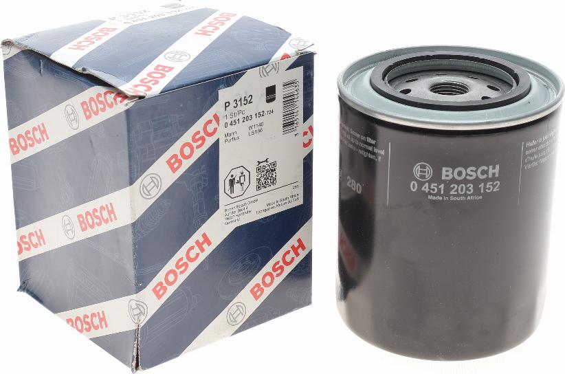 BOSCH 0 451 203 152 - Filtro olio autozon.pro