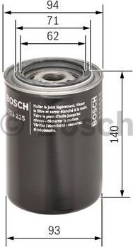 BOSCH 0 451 203 235 - Filtro olio autozon.pro