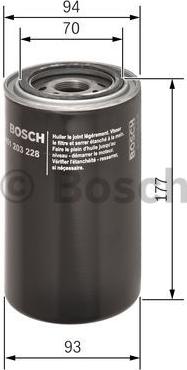 BOSCH 0 451 203 228 - Filtro olio autozon.pro