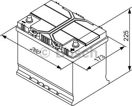 BOSCH 0 092 S40 260 - Batteria avviamento autozon.pro