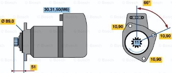 BOSCH 0 001 416 049 - Motorino d'avviamento autozon.pro