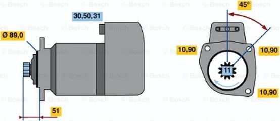 BOSCH 0 001 416 044 - Motorino d'avviamento autozon.pro