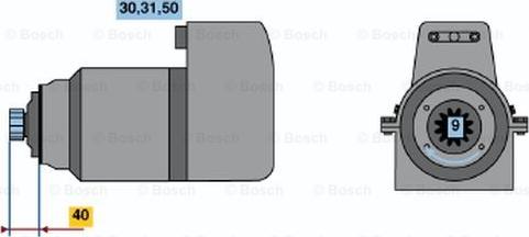 BOSCH 0 001 416 040 - Motorino d'avviamento autozon.pro